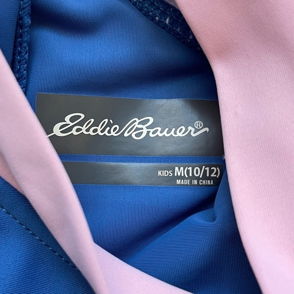 Eddie Bauer Swim Guard Girls 10/12 rashguard Preowned beach pool summer surf - Picture 2 of 4